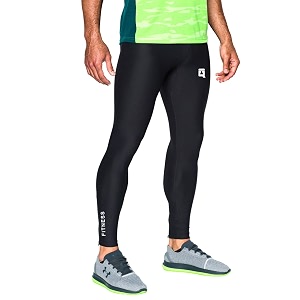 Qauda Mens Running Full Length Tights Compression