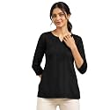 QAZMI Women39s Cotton Embroidered Regular Kurta
