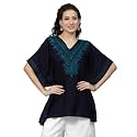 QAZMI Women39s Rayon Cotton Kaftan