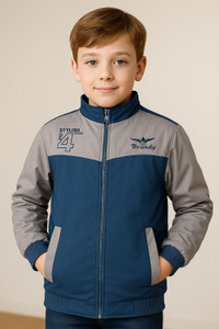 QB CLUB Full Sleeve Colorblock Boys Jacket