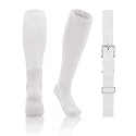 QBK 2T/3T/4T/5T Toddler Baseball Socks and Belt, 1 Pair of Socks &amp; 1 Belt