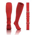QBK 2T/3T/4T/5T Toddler Baseball Socks and Belt, 1 Pair of Socks &amp; 1 Belt