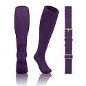 QBK 2T/3T/4T/5T Toddler Baseball Socks and Belt, 1 Pair of Socks &amp; 1 Belt