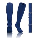 QBK 2T/3T/4T/5T Toddler Baseball Socks and Belt, 1 Pair of Socks &amp; 1 Belt