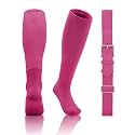 QBK 2T/3T/4T/5T Toddler Baseball Socks and Belt, 1 Pair of Socks & 1 Belt