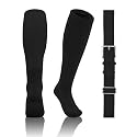QBK 2T/3T/4T/5T Toddler Baseball Socks and Belt, 1 Pair of Socks &amp; 1 Belt