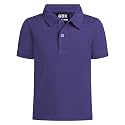 QBK Toddler to Youth Boy's Performance Polo Kids Collared Golf Shirt