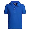 QBK Toddler to Youth Boy's Performance Polo Kids Collared Golf Shirt
