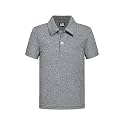 QBK Toddler to Youth Boy's Performance Polo Kids Collared Golf Shirt