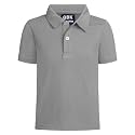 QBK Toddler to Youth Boy's Performance Polo Kids Collared Golf Shirt