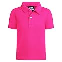 QBK Toddler to Youth Boy's Performance Polo Kids Collared Golf Shirt