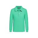 QBK Toddler to Youth Boys' School Uniform Pique Polo Shirts Kids Long Sleeve Collared Golf Shirt