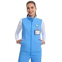 QBK Women's Lightweight Stretch Stand Collar Healthcare Scrub Vest