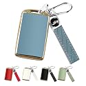 QBUC for Mazda Soft TPU Key Fob Cover Case with Keychain (Blue)