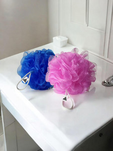 qbz luxury bathing loofah sponge for men women kids face body wash scrubber