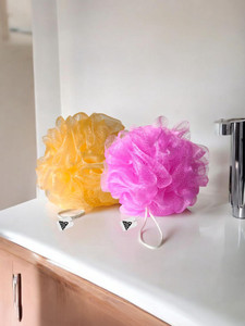 qbz luxury bathing loofah sponge for men women kids face body wash scrubber