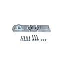 QCAA Extra Heavy Duty Concealed Safety Hasp, Flexible Link, with Hardened Staple, 7-1/2" Double Flexible, Zinc Plated, 1 Pack, Made in Taiwan