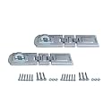 QCAA Extra Heavy Duty Concealed Safety Hasp, Flexible Link, with Hardened Staple, 7-1/2" Double Flexible, Zinc Plated, 2 Pack, Made in Taiwan