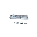 QCAA Extra Heavy Duty Concealed Safety Hasp, Flexible Link, with Hardened Staple, 6-1/4" Single Flexible, Zinc Plated, 1 Pack, Made in Taiwan