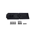 QCAA Extra Heavy Duty Concealed Safety Hasp, Flexible Link, with Hardened Staple, 6-1/4" Single Flexible, Black Coated, 1 Pack