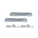 QCAA Extra Heavy Duty Concealed Safety Hasp, Flexible Link, with Hardened Staple, 9" Triple Flexible, Zinc Plated, 2 Pack, Made in Taiwan