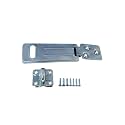 QCAA Security Concealed Hasp &amp; Staple, Steel, 3-1/2", Zinc Plated, 1 Pack, Made in Taiwan