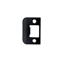 QCAA Solid Brass Extended Lip Strike, 1-1/2"X2-1/4", Matte Black, 1 Pack, Made in Taiwan
