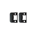 QCAA Solid Brass Extended Lip Strike, 1-3/4''X2-1/4", US10B ORB Oil-Rubbed Bronze, 2 Pack, Made in Taiwan