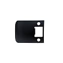 QCAA Solid Brass Extended Lip Strike, 3''X2-1/4", Matte Black, 1 Pack, Made in Taiwan