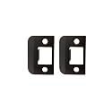 QCAA Solid Brass Extended Lip Strike, 1-1/2"X2-1/4", Oil-Rubbed Bronze, 2 Pack, Made in Taiwan
