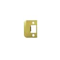 QCAA Solid Brass Extended Lip Strike, 1-3/4''X2-1/4", Polish Brass, 1 Pack, Made in Taiwan