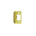 QCAA Solid Brass Extended Lip Strike, 1-1/2"X2-1/4", Polish Brass, 1 Pack, Made in Taiwan