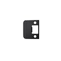 QCAA Solid Brass Extended Lip Strike, 2''X2-1/4, Oil-Rubbed Bronze, 1 Pack, Made in Taiwan