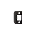 QCAA Solid Brass Extended Lip Strike, 1-1/2"X2-1/4", Oil-Rubbed Bronze, 1 Pack, Made in Taiwan