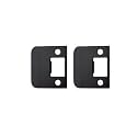 QCAA Solid Brass Extended Lip Strike, 2''X2-1/4, Oil-Rubbed Bronze, 2 Pack, Made in Taiwan