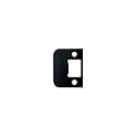 QCAA Solid Brass Extended Lip Strike, 1-3/4''X2-1/4", Matte Black, 1 Pack, Made in Taiwan