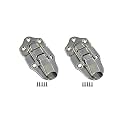 QCAA Toggle Hasp Latch for Small Metal Box, 38mm x 70mm, Nickel, Made in Taiwan, 2 Pack