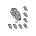 QCAA Toggle Hasp Latch for Small Metal Box, 38mm x 70mm, Nickel, Made in Taiwan, 8 Pack