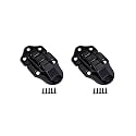 QCAA Toggle Hasp Latch for Small Metal Box, 38mm x 70mm, Black, Made in Taiwan, 2 Pack