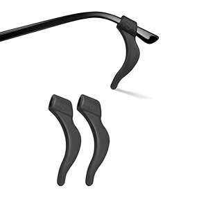 qeeig eyeglasses anti-slip grip soft comfortable holder silicone hook eyeglass temple tips sleeve retainer for sunglasses  7 cm