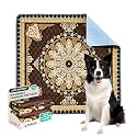 Qeils Washable Pee Pads, Super Absorbent Puppy Pads, 2 Pack 48"x48"