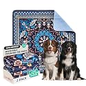 Qeils Washable Pee Pads, Super Absorbent Puppy Pads, 2 Pack 48"x48"