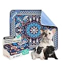 Qeils Washable Pee Pads, Super Absorbent Puppy Pads, 2 Pack 30"x34"
