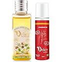 QELICA Ayurvedic Mouthwash Coco Mint Oil Pulling 50ml and Strawberry Ice Mouth Spray 10gm Combo For Oral Care