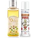 QELICA Ayurvedic Mouthwash Coco Mint Oil Pulling 50ml and Double Apple Mouth Spray 10gm Combo For Oral Care