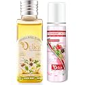 QELICA Ayurvedic Mouthwash Coco Mint Oil Pulling 50ml and Strawberry Crush Mouth Spray 10gm Combo For Oral Care