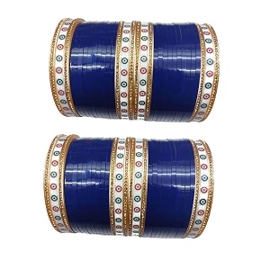 sakhi coloured punjabi choodachuda bangles set for bridalgirlsladieschurachoora bangles and bracletsset for both handshandmade  set of 64 bangles
