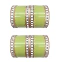 SAKHI Coloured punjabi chooda/chuda bangles set for bridal/girls/ladies/chura/choora bangles and braclets/set for both hands/Handmade / (Set of 64 Bangles)