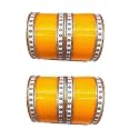 SAKHI Coloured punjabi chooda/chuda bangles set for bridal/girls/ladies/chura/choora bangles and braclets/set for both hands/Handmade / (Set of 64 Bangles)