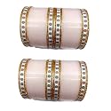 SAKHI Coloured punjabi chooda/chuda bangles set for bridal/girls/ladies/chura/choora bangles and braclets/set for both hands/Handmade / (Set of 64 Bangles)